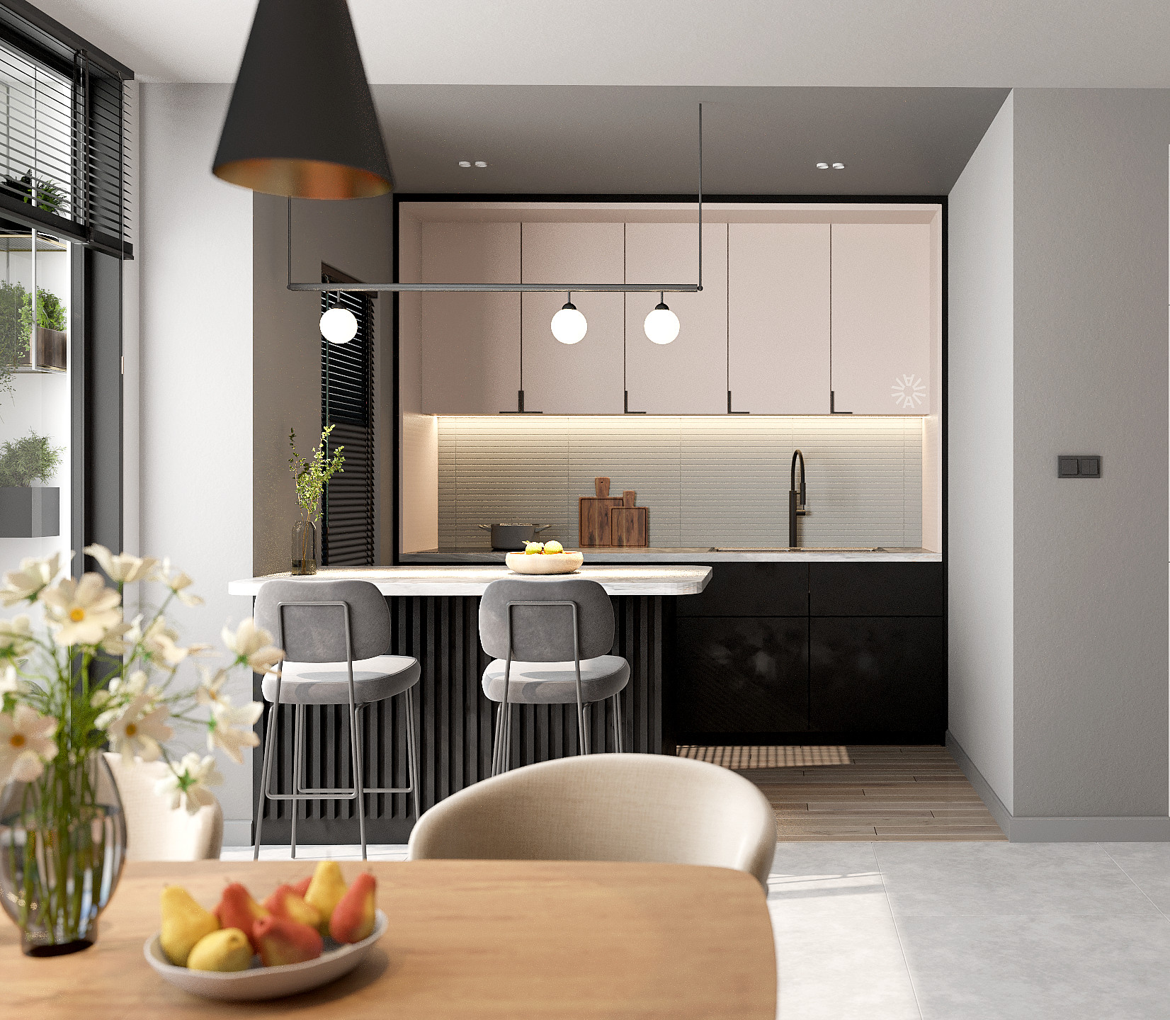 Residential kitchen and dining design